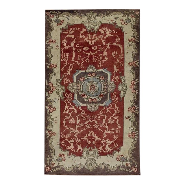 Oriental Hand Knotted Rug Turkish Anatolian 4'9" x 8'3" For Sale