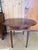 Late 20th Century Inlaid Mahogany Drop Leaf Accent Table With Dual Drawers For Sale - Image 4 of 11