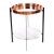 Metal Copper and White Carrara Marble Deck Table by OxDenmarq For Sale - Image 7 of 7