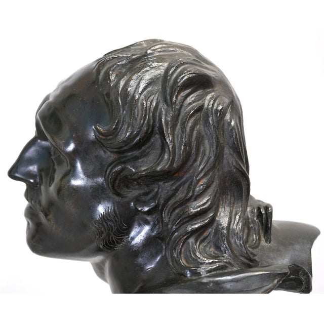 J. Chiurazzi & Fils Early 20th Century Arrotino Knife Sharpener Classical Sculpture - Life Size Bronze Bust Fonderia Artistica Chiurazzi For Sale - Image 4 of 9