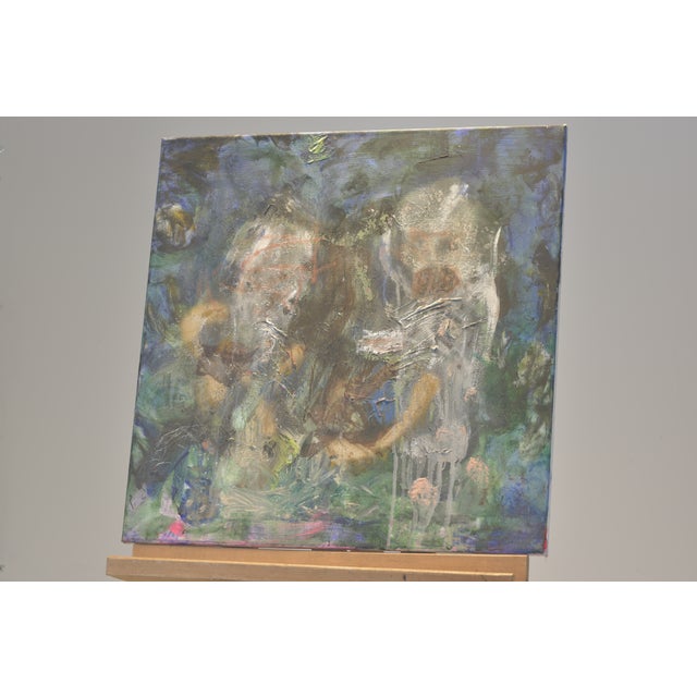 Abstrakte Figuren, Oil on Canvas, Circa 2000 For Sale - Image 3 of 6
