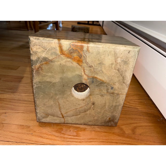 Neoclassical Green Onyx Pedestal With Rotating Top For Sale - Image 4 of 8