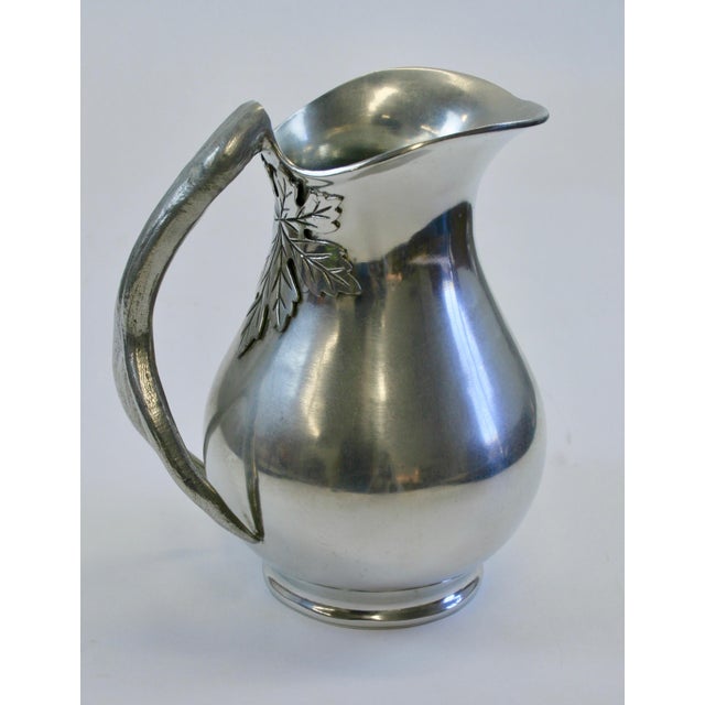 Cippola Italian Pewter Tray & Pitcher Set - 2 Pieces For Sale - Image 4 of 11