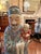 Chinese Pair of Antique Chinese Famille Rose Style Figurines For Sale - Image 3 of 8