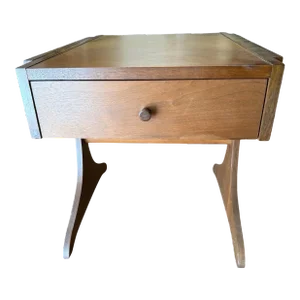 1970s Kroehler Walnut Night Stand Mid-Century Modern