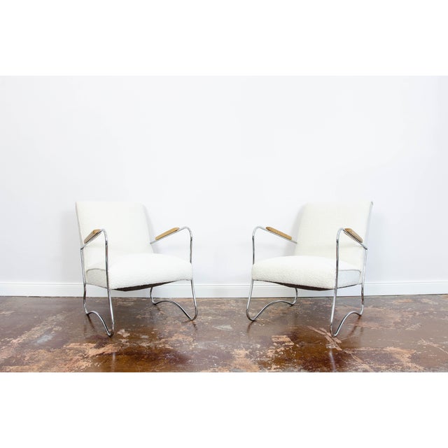 Vintage Polish Bauhaus Style Lounge Chairs, 1950s, Set of 2 For Sale - Image 13 of 16
