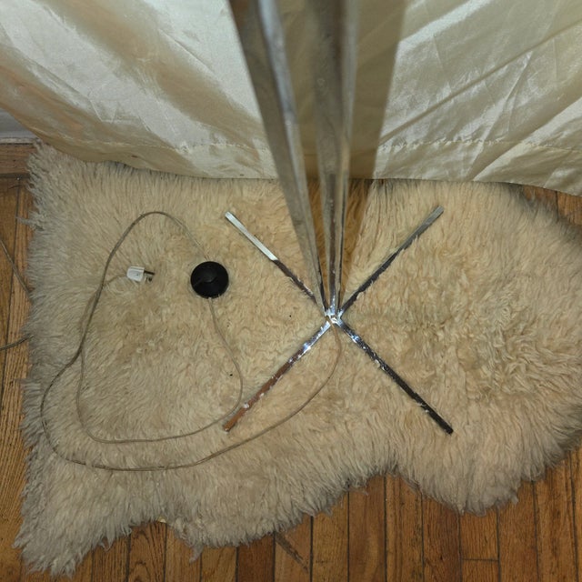 White 1970s Hans Eichenburger 48 Inch Floor Lamp For Sale - Image 8 of 12