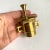Brass Vintage Brass Mortar & Pestle Apothecary Spice Crusher Small Petite Size For Sale - Image 8 of 10