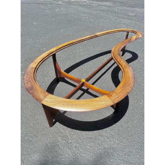 Lane Furniture Mid Century Modern Boomerang Coffee Table Frame | Silhouette Series by Lane Furniture For Sale - Image 4 of 12