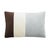 Contemporary Triple Cushion in Velvet Brown and White Light Blue from Lo Decor For Sale - Image 3 of 3
