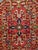 Vintage Persian Heriz Serapi Rug, Hand-Knotted Wool, All-Over Geometric Pattern, Red & Navy, 7x10 For Sale - Image 11 of 14
