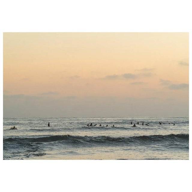 Muted Ocean Photo With SoCal Surfers For Sale