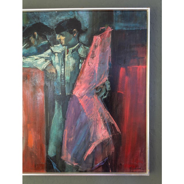 George Michaud Oil Painting of Bullfighter Matadors 1964 For Sale - Image 4 of 11