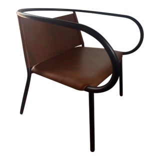 Afteroom Lounge Chair in Cognac For Sale