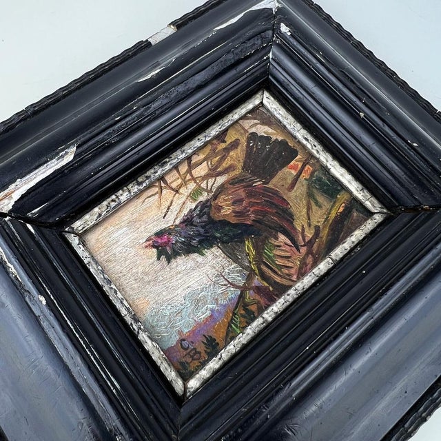 Capercaillie, 1890, Miniature Oil Painting, Framed For Sale - Image 3 of 12