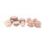 1941 Homer Laughlin Kraft Pink 56-Piece Dinnerware Set For Sale