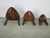 A sculptural set of three Mid-Century Modern nesting tables, produced in Czechoslovakia during the 1960s and crafted...