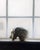 Skull Study by John Lally | Oil on Board Still Life of a Skull on a Windowsill For Sale