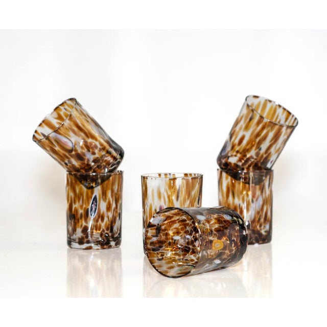 Cocktail Glasses by Iskra for Murano Verre, Set of 7 For Sale - Image 16 of 18