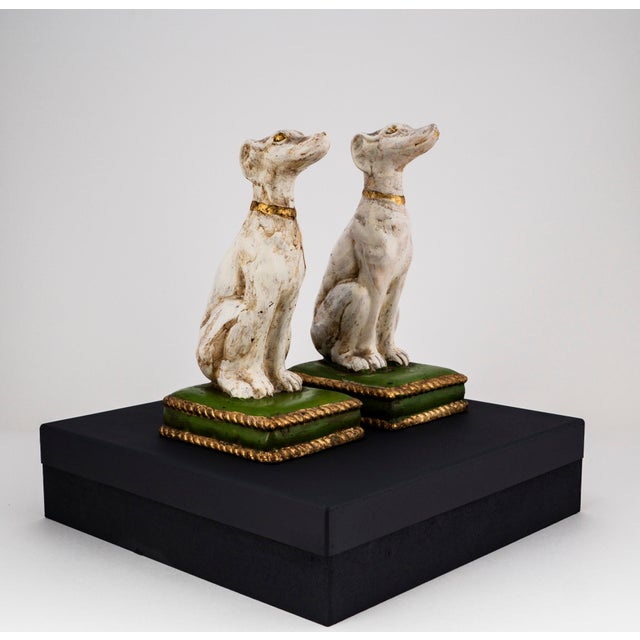 Ceramic Vintage Greyhound Sculptures, Italy, 1960s-1970s, Set of 2 For Sale - Image 7 of 18