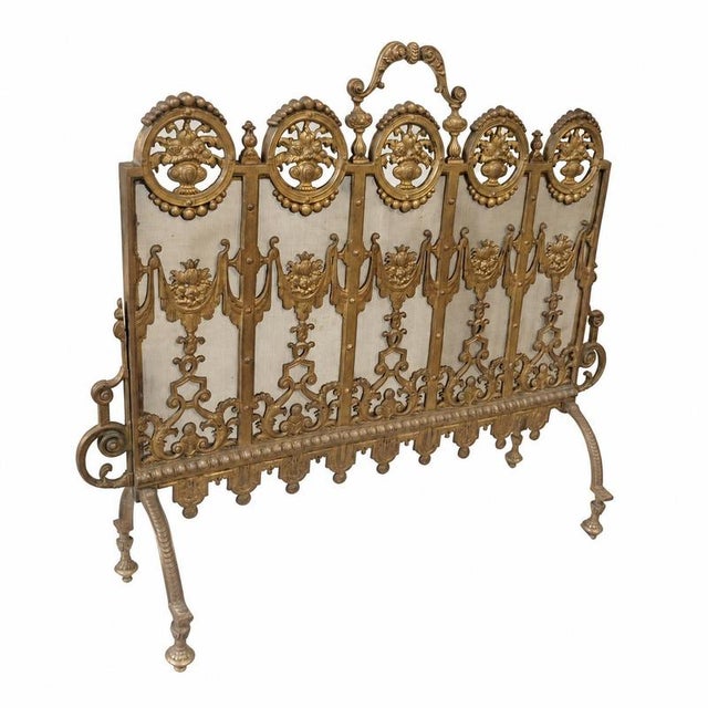 Brown Napoleon III Gilded Bronze Fireplace Surround, 1800s For Sale - Image 8 of 9