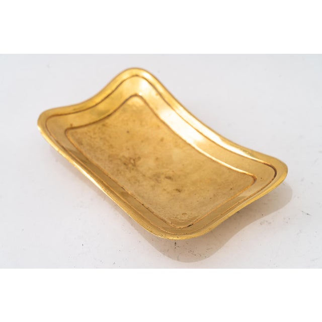 Vintage Art Deco Brass Ashtray, 1920s For Sale - Image 3 of 9