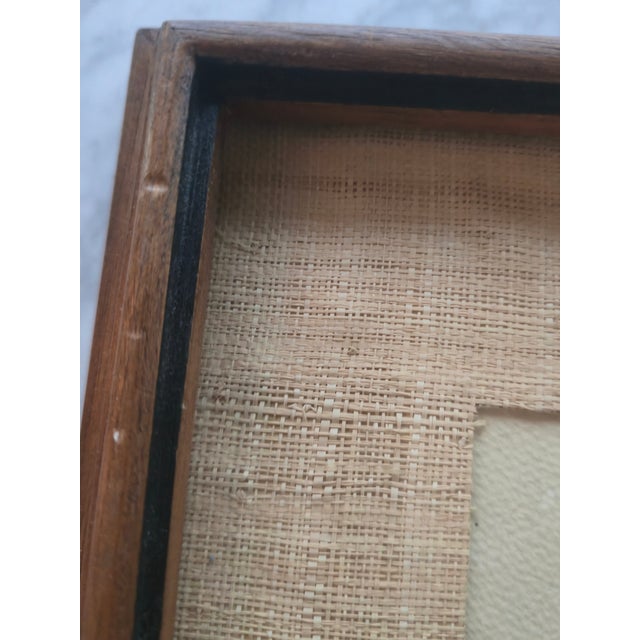 Cream Mid 20th Century Signed Vintage Coastal Landscape Seascape Watercolor Painting With Beached Rowboat For Sale - Image 8 of 14