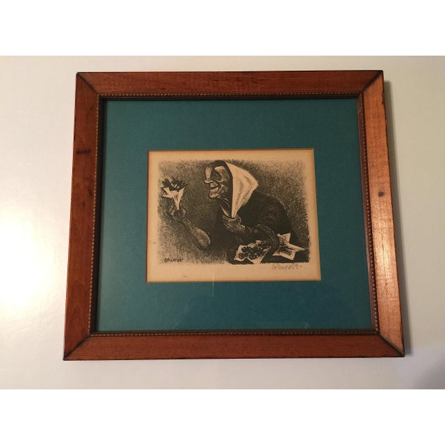 William Gropper Circa 1937 Flower Vendor Artist Signed Lithograph Aaa Edition of 250 For Sale - Image 11 of 11