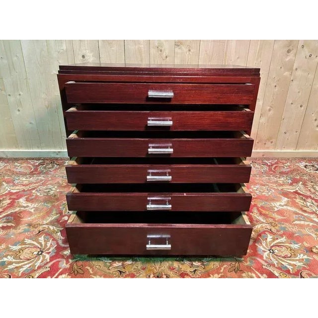Art Deco Mahogany Chest of Drawers For Sale - Image 6 of 12