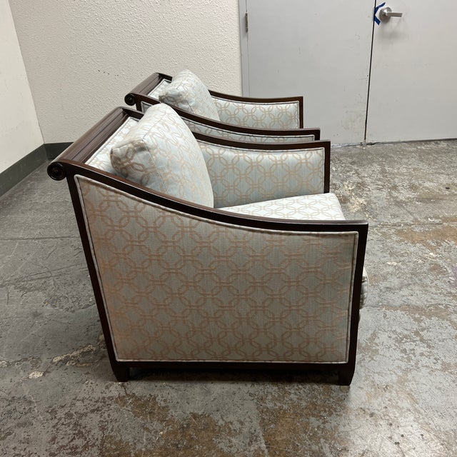 Kreiss Furniture Custom Wingback Arm Chairs a Pair Chairish