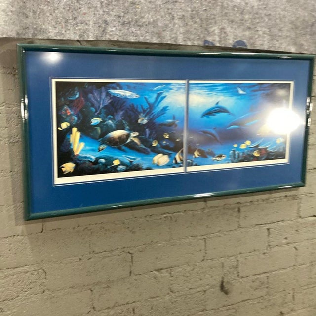 Contemporary "Living Reef" Two-Paneled Lithograph by Robert Wyland For Sale - Image 3 of 6
