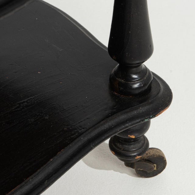 19th Century 19th Century French Napoleon III Black Etagere Shelf For Sale - Image 5 of 14