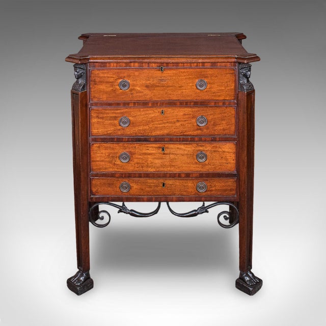 Victorian Antique Cocktail Cabinet, English, Egyptian Taste, Great Exhibition, Victorian For Sale - Image 3 of 12
