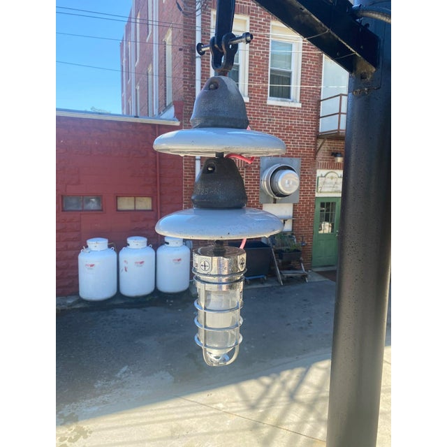 Vintage Upcycled Outdoor Insulator Pilon Lighting For Sale - Image 4 of 4