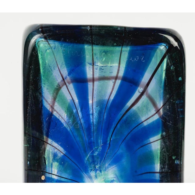 Glass Tartan Bottle by Barovier and Toso for Christian Dior, 1970 For Sale - Image 7 of 8