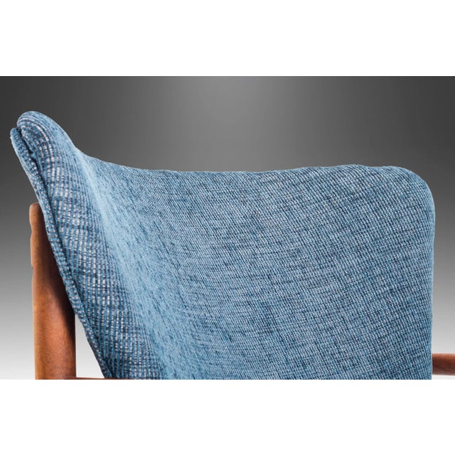 Vintage Angular Lounge Chair in Walnut Attributed to Nanna Ditzel For Sale - Image 9 of 13