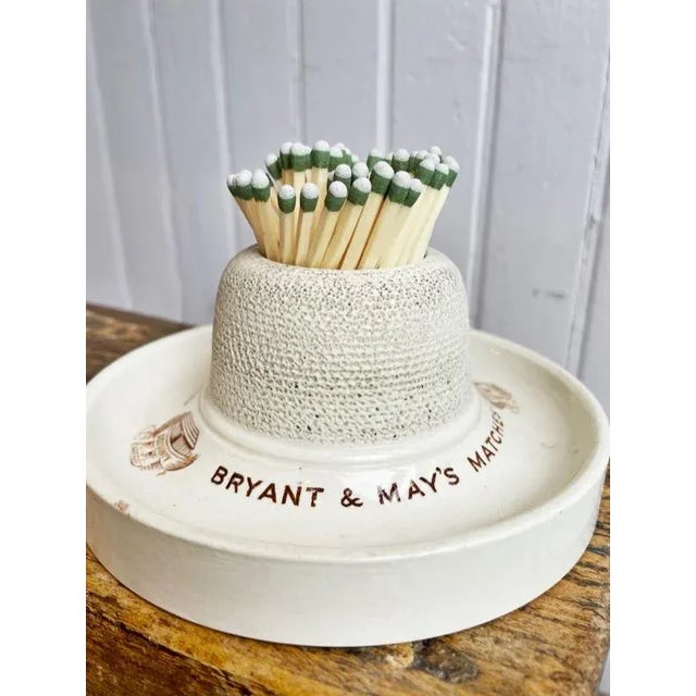 English Antique English Bryant & May’s Matches Advertising Match Striker For Sale - Image 3 of 8