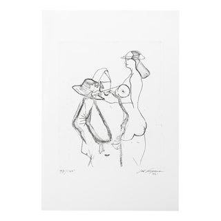 Rolando Sá Nogueira, Nude Composition, 1985, Screenprint For Sale