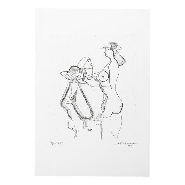 Rolando Sá Nogueira, Nude Composition, 1985, Screenprint For Sale