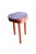 Brown Brutalist Tripod Stool, 1950s For Sale - Image 8 of 8