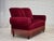 Danish 2-Seater Drop Arm and Back Sofa in Cherry-Red Velour, 1950s For Sale - Image 13 of 18