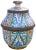 Metal Moroccan Ceramic Lidded Bowl With Arabesque For Sale - Image 7 of 12