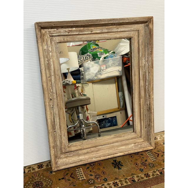 Wood Rustic Pine Wood Wall Mirror For Sale - Image 7 of 12