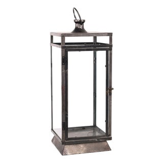 Black Metal Lantern 20.5"H For Sale