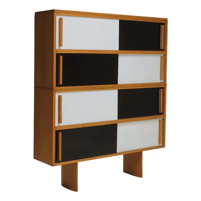 French Sliding Door Cabinet, 1970s For Sale