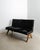 Mid-Century French Wooden & Brown Pony Hair Public Bench Sofa from Pierre Jeanneret, Chandigarh, India, 1950s For Sale - Image 4 of 7