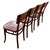 Brown Victorian Bent Oak Side Chair W/ Floral Seat by Thonet Hermanos, Set of 4 For Sale - Image 8 of 15