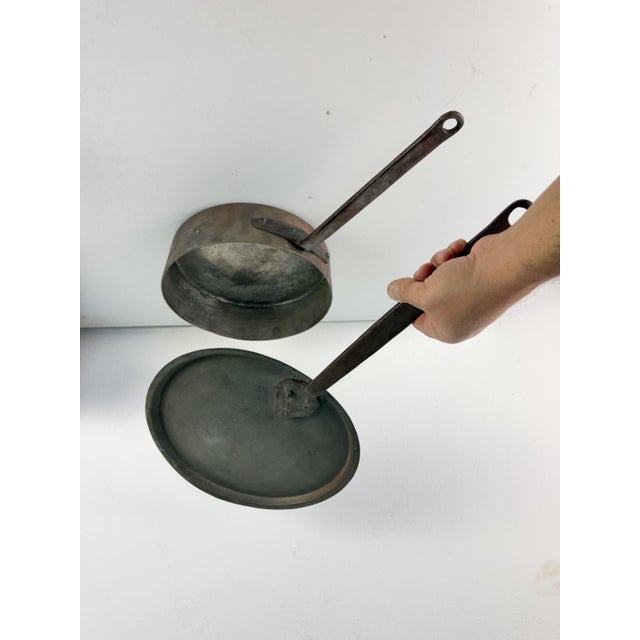 1930s Large Copper Cauldron with Lid, 1930s For Sale - Image 5 of 11