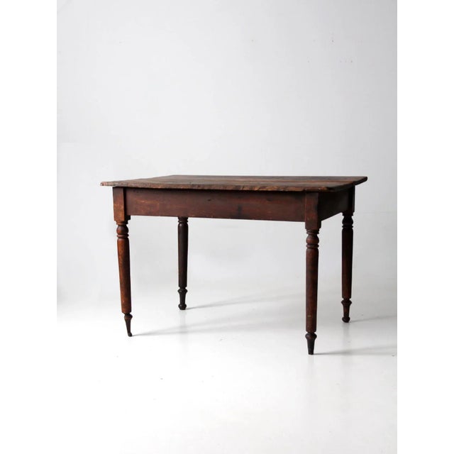 Farmhouse Antique Farmhouse Dining Table For Sale - Image 3 of 12
