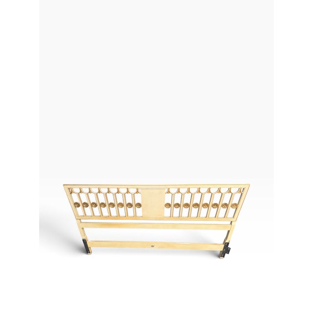 Neoclassical Vintage Baker Furniture Neoclassical Gilt King Headboard For Sale - Image 3 of 9
